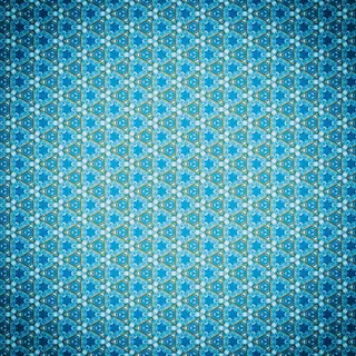 蓝色、黄色、花卉、插图、纹理、背景、图案、结构