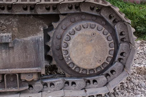 网站, 挖掘机, 履带式车辆, 建设工作, 施工机械, 金属, 螺丝, 硬