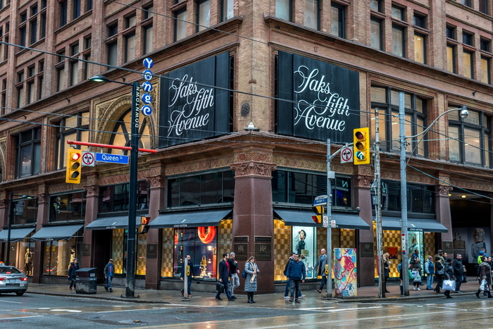 加拿大、多伦多、大道、购物、萨克斯、街道、安大略、城市