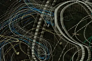 白色和蓝色艺术品