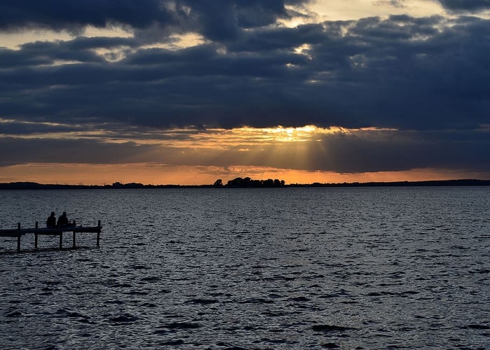 斯坦胡德海，斯坦胡德，日落，镜像，网络，蓝色小时，黄昏，阿本斯汀芒