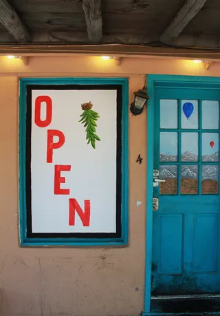 Open，Sign，家庭餐厅，新墨西哥州，Open Sign，albuquerque，old town，mexican food
