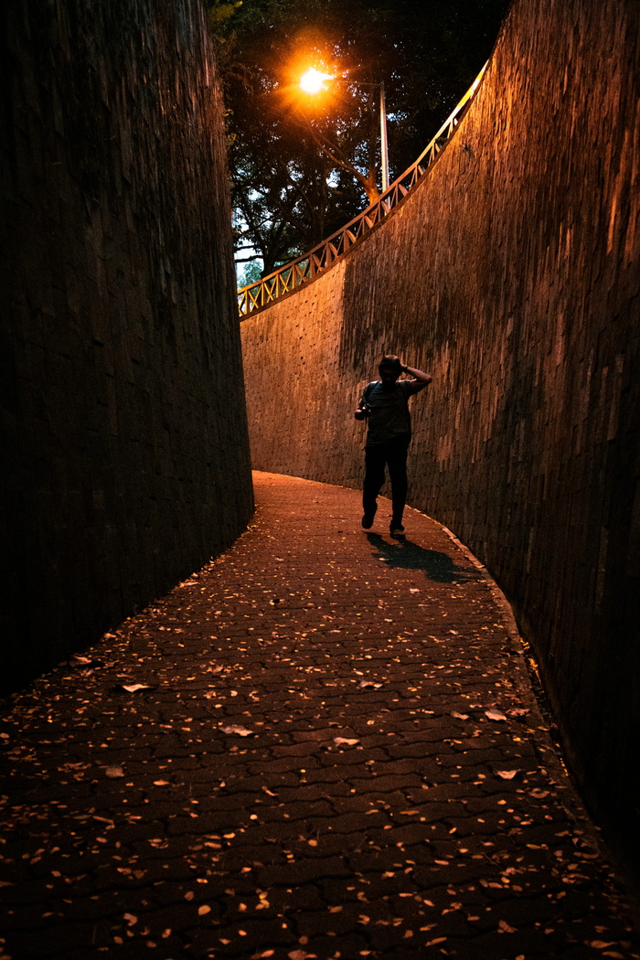 新加坡、迷路、路、人、街道、灯光、迷宫、划痕