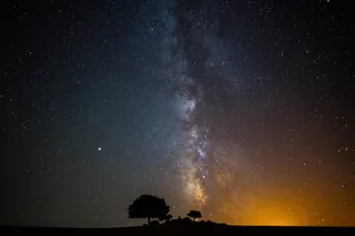 银河系，经由银河系，恒星，宇宙，星系，宇宙，夜晚，太空