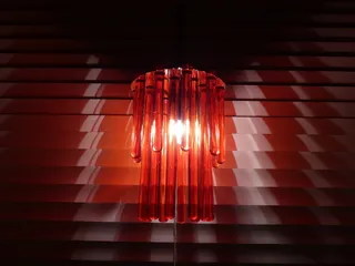 窗口, 灯, 玻璃, 棒, 百叶窗, 窗灯, 玻璃棒, 晚上