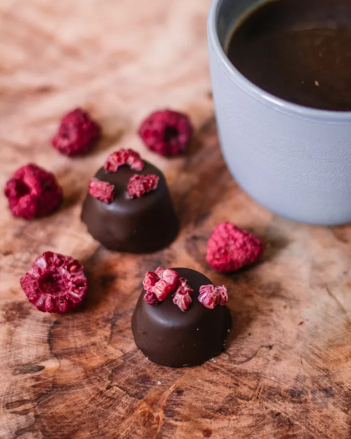 巧克力和覆盆子