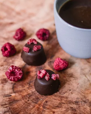 巧克力和覆盆子