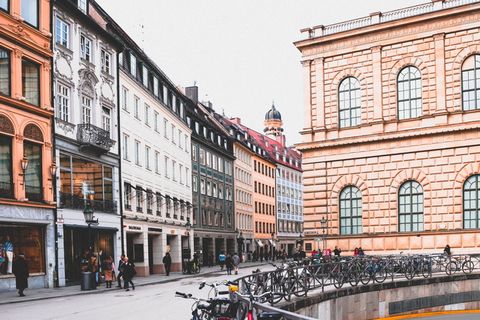 德国，慕尼黑，最小，建筑，建筑，结构，城市景观，透视