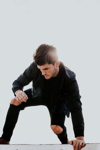 男，倾斜，地板，白天，男，太阳，姿势，模特