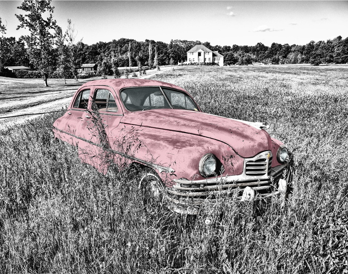 复古、红色、汽车、草地、oldtimer、old、头灯、发动机罩