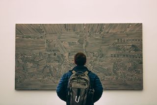 芝加哥, 美国, 芝加哥文化中心, 油漆, 绘画, 艺术, 深, 挑衅