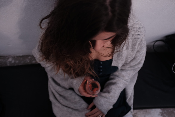 土耳其，bozcaada，肖像，葡萄酒，美女，生活方式，女人，控股