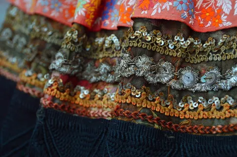 样本，萨尔科齐，土布，纺织品，民间，颜色，材料，传统