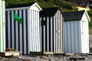 海滩小屋、海滩、夏天、旅行、海洋、假日、度假、建筑外观