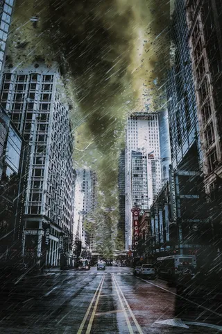 芝加哥，伊利诺伊州，城市，城市，建筑物，摩天大楼，剧院，街道