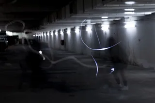 照明, 室内, 运动, 建筑, 晚上, 长时间曝光, 建筑结构, 光绘