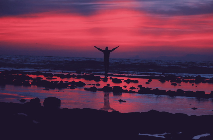 日出, 自然, 飞, 威夫, 生活, 海滩, 摩洛哥, asilah