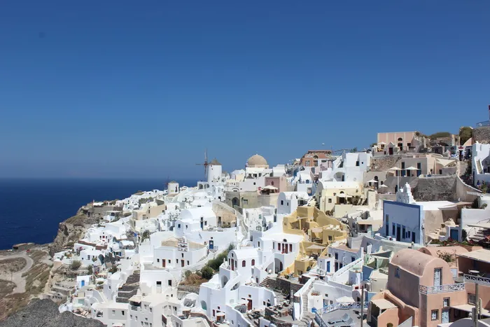 地中海、希腊、欧洲、希腊、岛屿、港口、旅游业、房屋