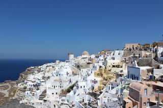 地中海、希腊、欧洲、希腊、岛屿、港口、旅游业、房屋