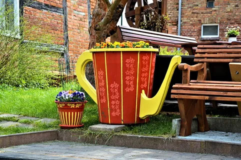 spreewald,彩色,咖啡壶,壶,木壶,木雕,春天,花朵 spreewald,彩色,咖啡壶,壶,木壶,木雕,春天,花朵
