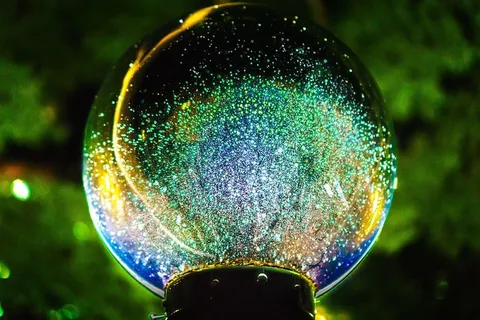 光，水，抽象，玻璃，艺术，球，模糊，明亮