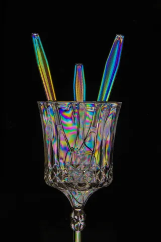 玻璃, 勺子, 刀, 水晶, 颜色, 模式, 野生, 迷幻