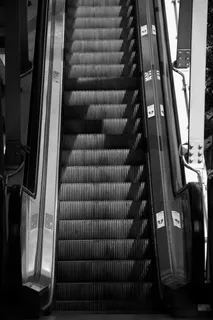 泰国、曼谷、自动扶梯、交通、技术、现代、便利、建筑