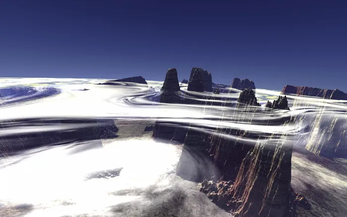 飞行、云层之上、云景、外星行星、宇宙、高山、海拔、运输系统
