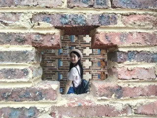 砖块，长方体视图，审阅，一人，墙，砖墙，建筑，墙-建筑特征