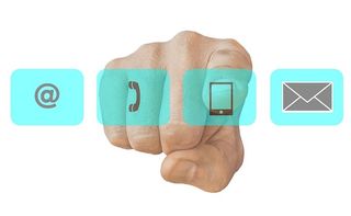 fist徽标，联系我们，通讯，电子邮件，电话，邮件，联系我们