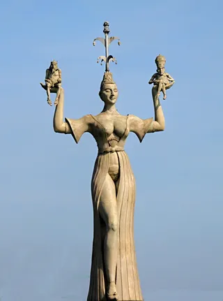 imperia，constance，port，lake constance，port constance，旋转图形，水，网关