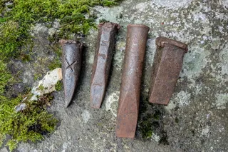 工具，凿子，刀，尖头，铁锈，成型器，高角度视图，白天