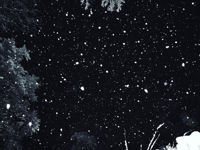 美国，里奇伍德，冬天，下雪，下雪，夜晚，太空，星际空间