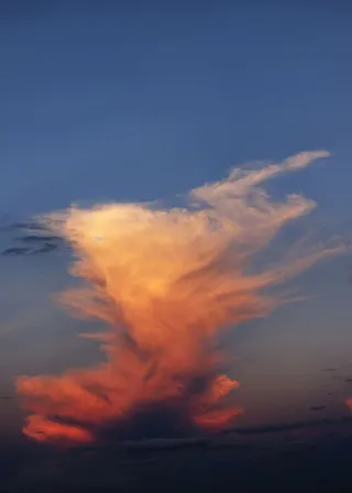 自然，云，天空，云-天空，日落，自然之美，风景-自然，橙色