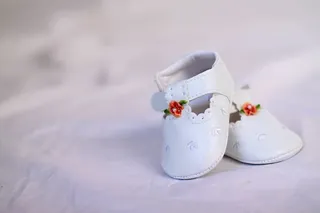 双，婴儿，白色，鞋子，纺织品，洗礼，修女，贵族