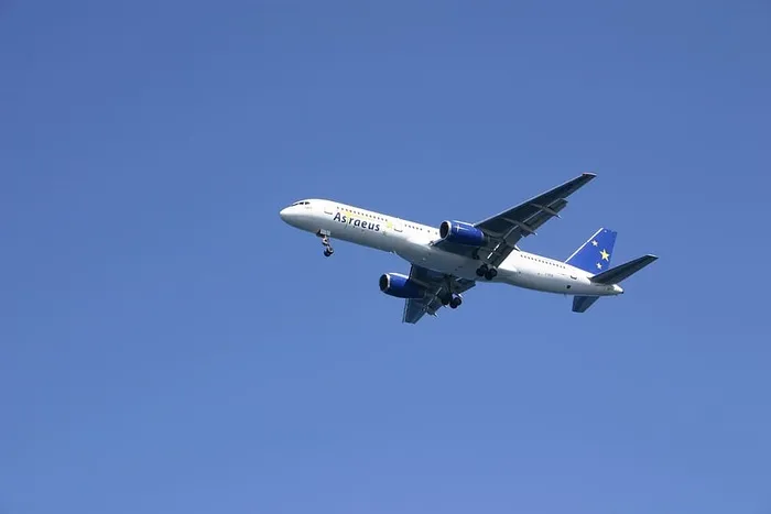 飞机，希腊，飞机，天空，飞行，飞机，蓝色，运输