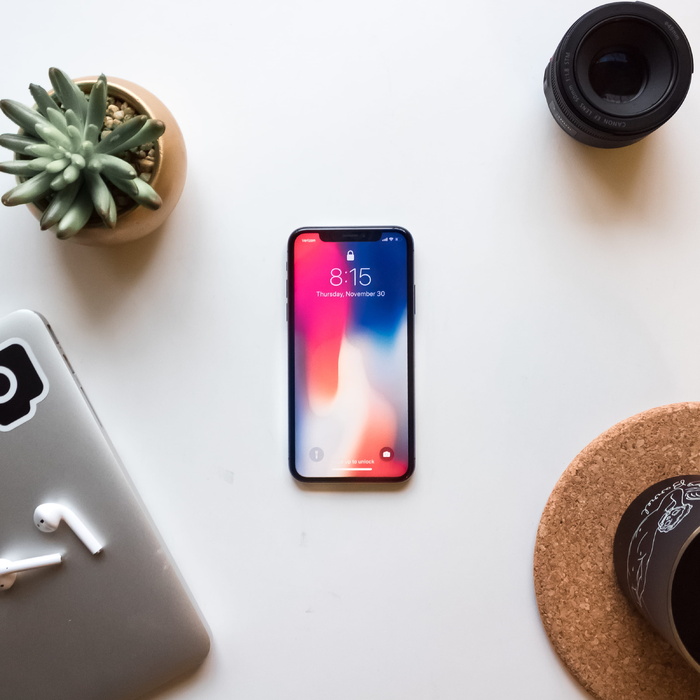 太空灰iPhone X近绿色肉质