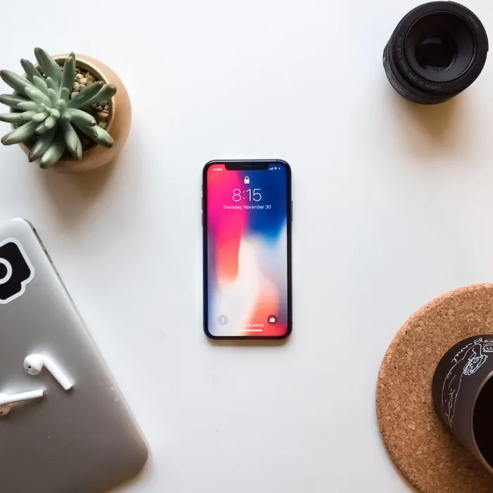 太空灰iPhone X近绿色肉质