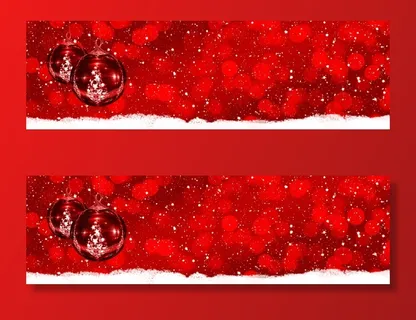 红，白，雪，剪影，圣诞节，圣诞装饰品，植物，克林格尔