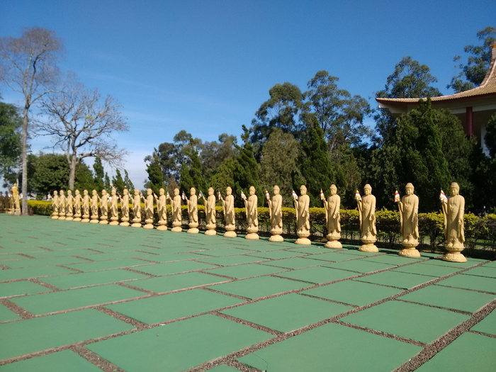 佛寺，雕塑，巴西，树，植物，天空，自然，没有人