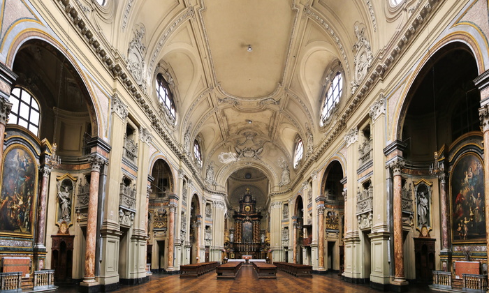米色，墙面油漆大教堂，教堂，天主教堂，都灵，建筑，建筑结构，拱门