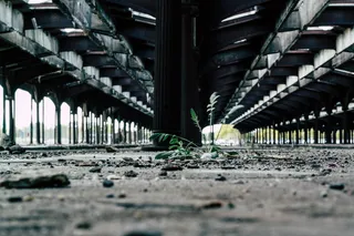 美国，泽西城，自由州立公园，工厂，废弃，建筑，已建结构，桥梁