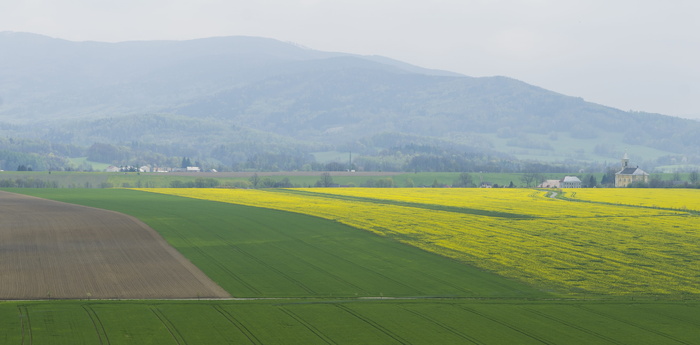 山脉、山脉、景观、阵列、田地、绿地、环境、田地