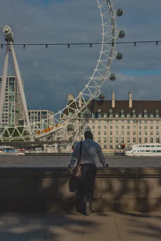 伦敦，伦敦眼，英国，船，海，日光，简单，窗户