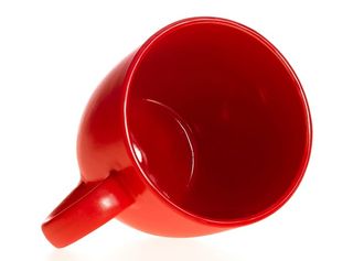 红色，杯子，孤立，堆，咖啡馆，无人，白色