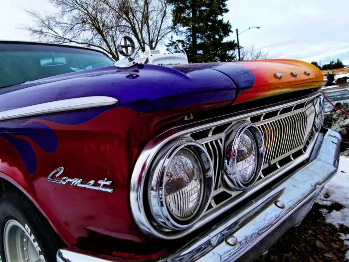 普利茅斯，Comet，Old，Car，Old Timer，普利茅斯Comet，Old，Car，彩色