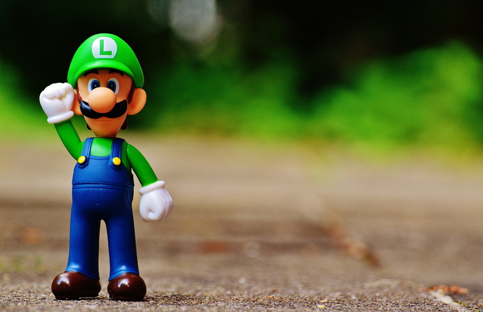 luigi动作图，选择性，焦点，照片，luigi，图，播放，任天堂