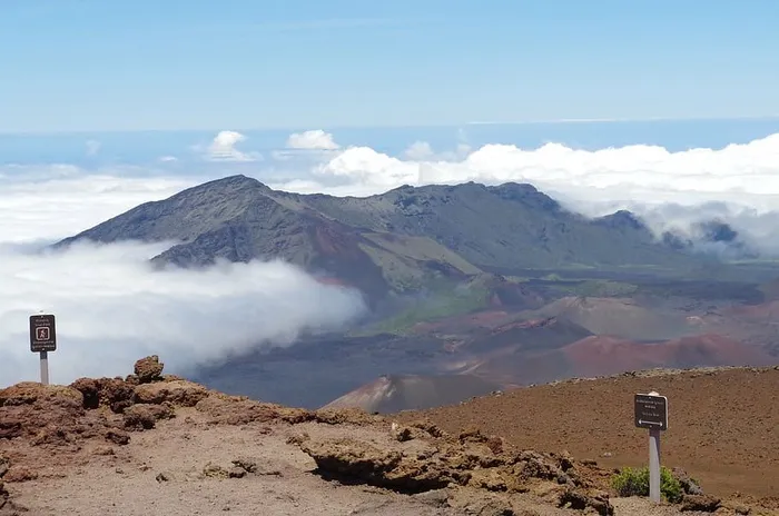 风景，山脉，自然，户外，风景，云海，火山，火山景观