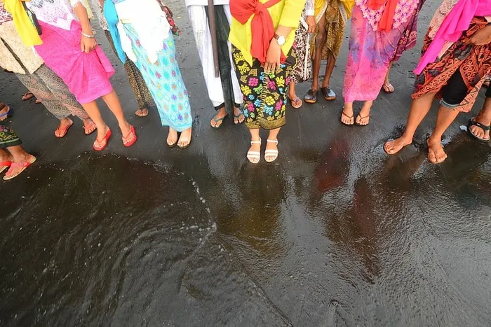 巴厘岛，印度尼西亚，仪式，仪式，人，宗教，文化，人群