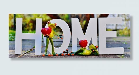 家，站着，字母装饰，在家，字母，青蛙，爱情，浪漫